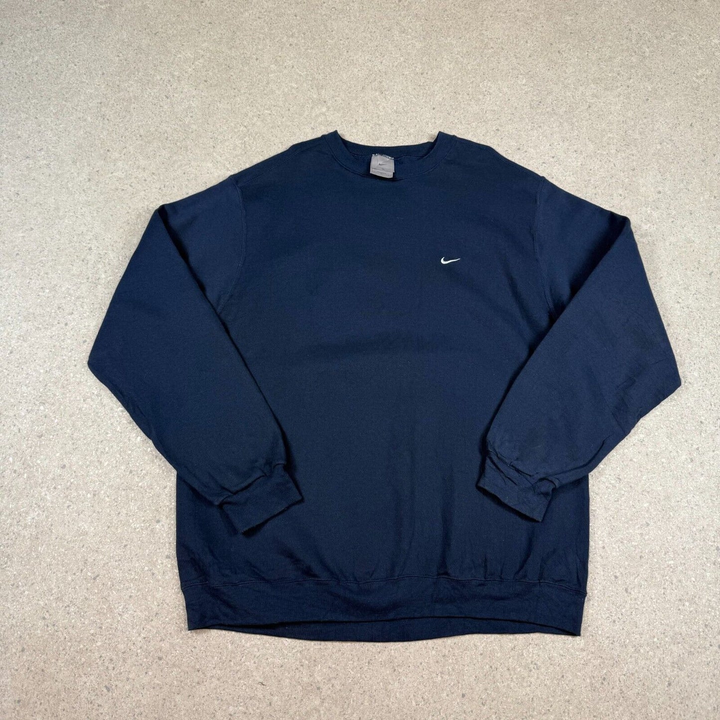 Nike Sweater XL Navy Small Embroidered Swoosh