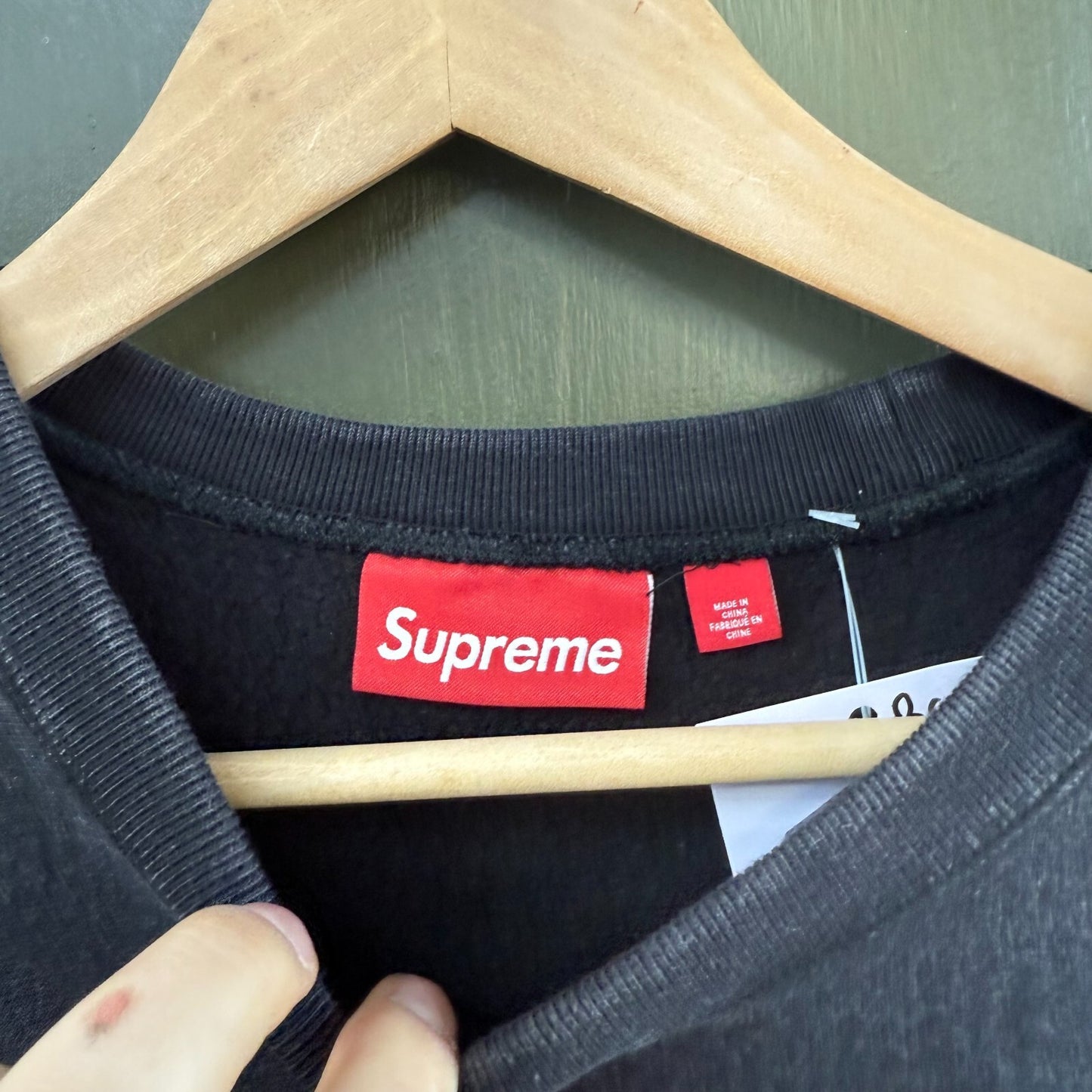Supreme Box Logo Sweatshirt Black Large Long Sleeve