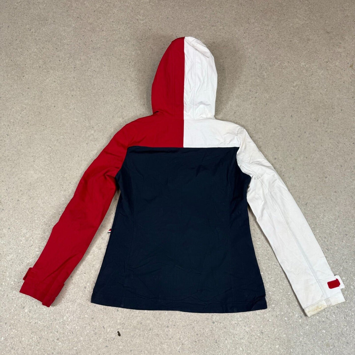 Tommy Hilfiger Women’s Hoodie Jacket XS Red White Blue Waterproof
