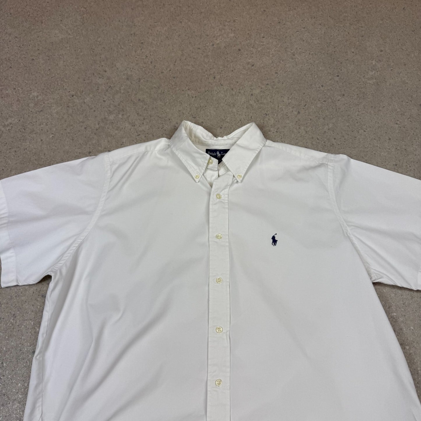 Ralph Lauren Short Sleeve Shirt XL White Colourway Cropped Boxy Fit