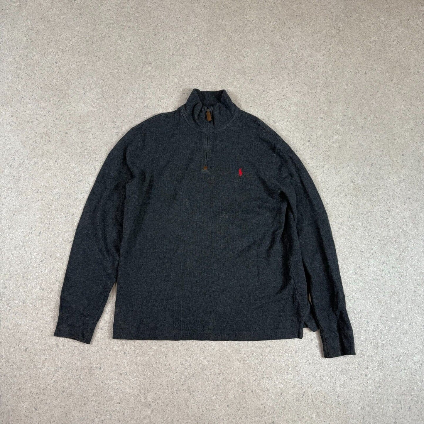 Ralph Lauren 1/4 Zip Jumper Medium Grey