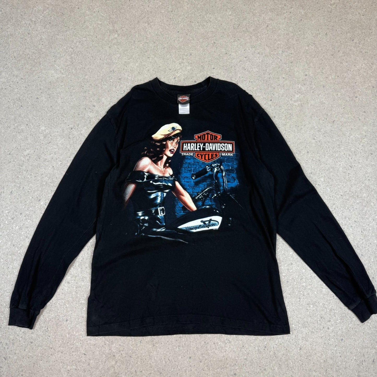 Hardly Davidson Long Sleeve Large Black Bossier City LA