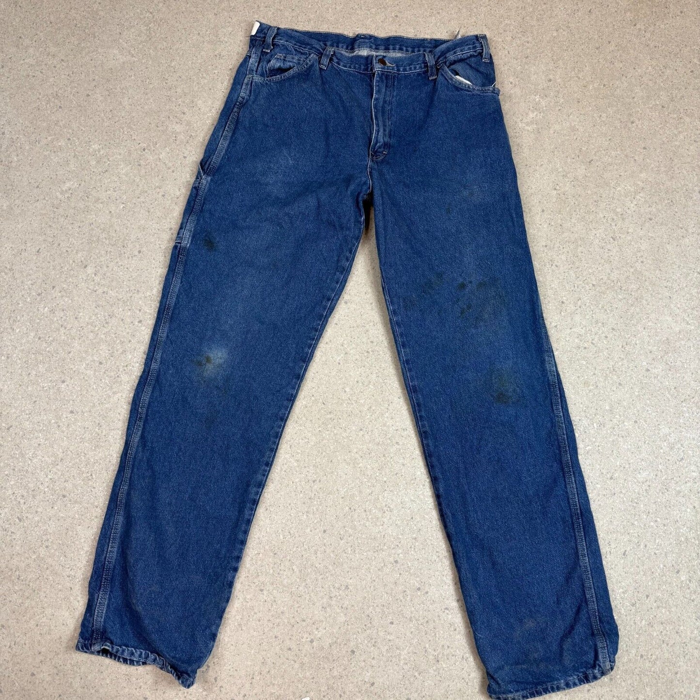Dickies Jeans 38x30 Dark Blue Denim Baggy Fit
