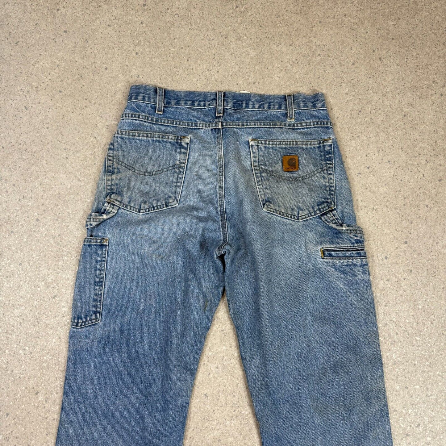 Carhartt Carpenters Jeans 33x34 Denim Medium Wash