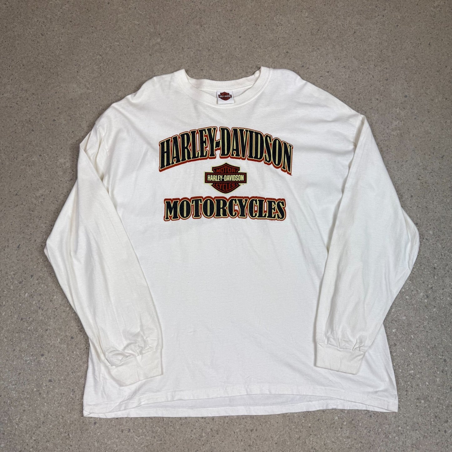 Harley Davidson Long Sleeve T Shirt XL White Colourway 2008 Sandy Utah