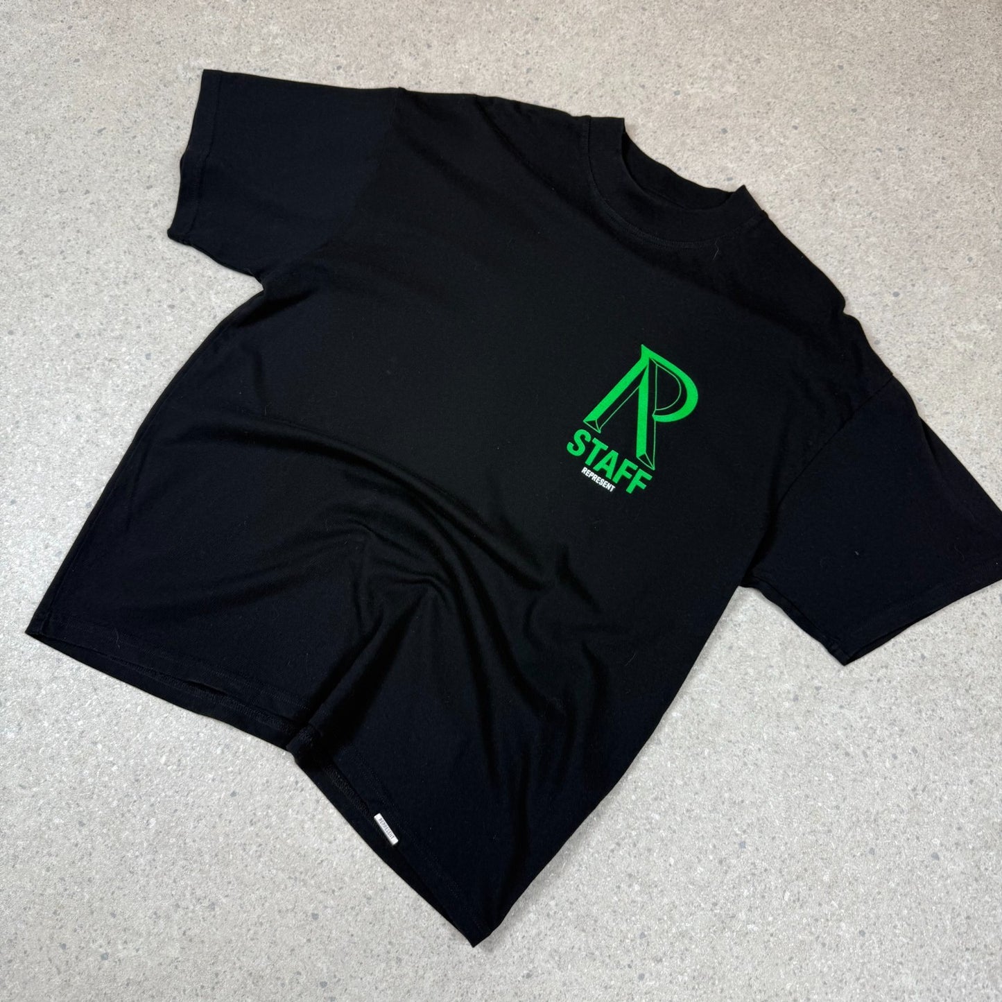 Represent Staff London T Shirt Medium Black Relaxed Fit Rare