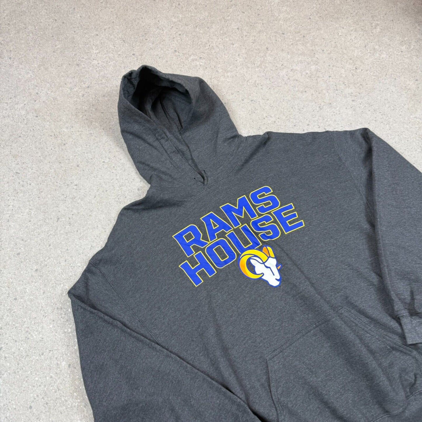La Rams NFL Hoodie Medium Grey Team Apparel Hooded
