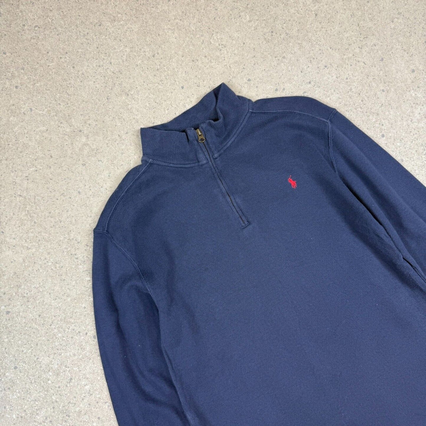 Ralph Lauren 1/4 Zip Jumper S / M Navy