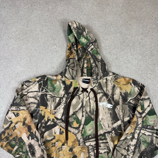 Tree Hoodie Medium Camo Vintage USA