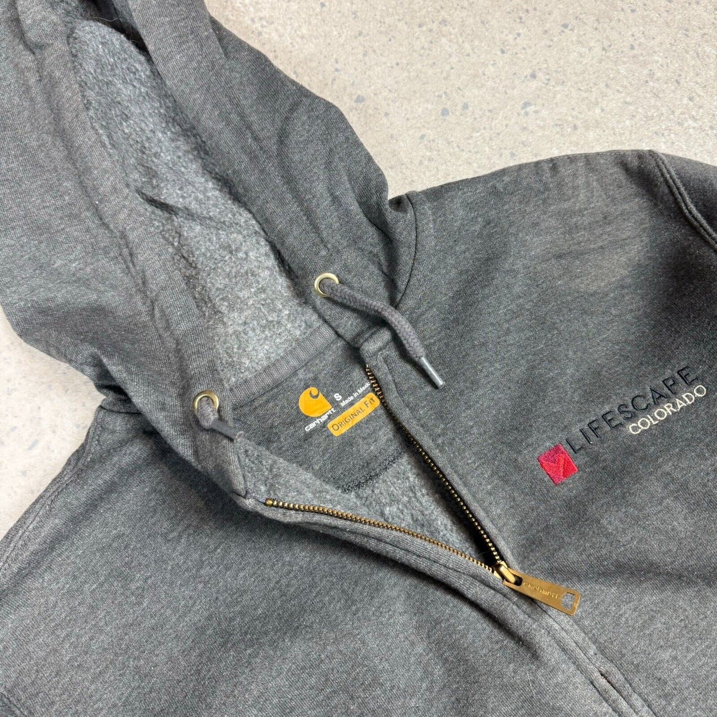 Carhartt Full Zip Hoodie Medium Grey