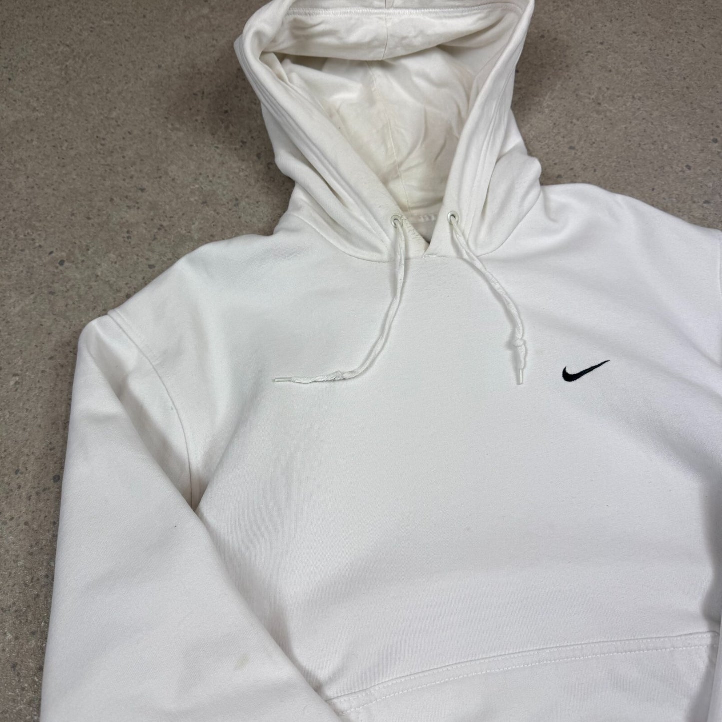 Nike Hoodie Large White Colourway Silver Tag Embroidered Swoosh Heavyweight