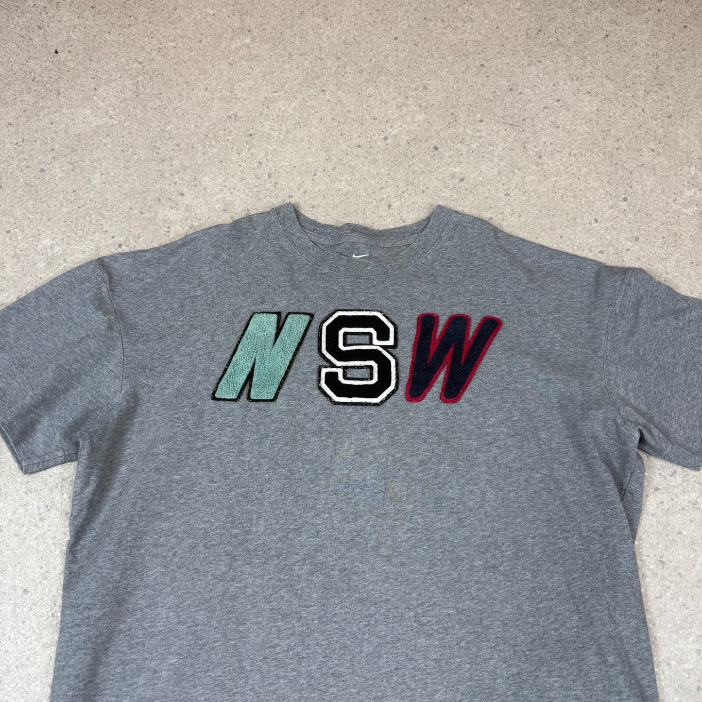 Nike NSW T Shirt XL Grey Heavyweight Short Sleeve