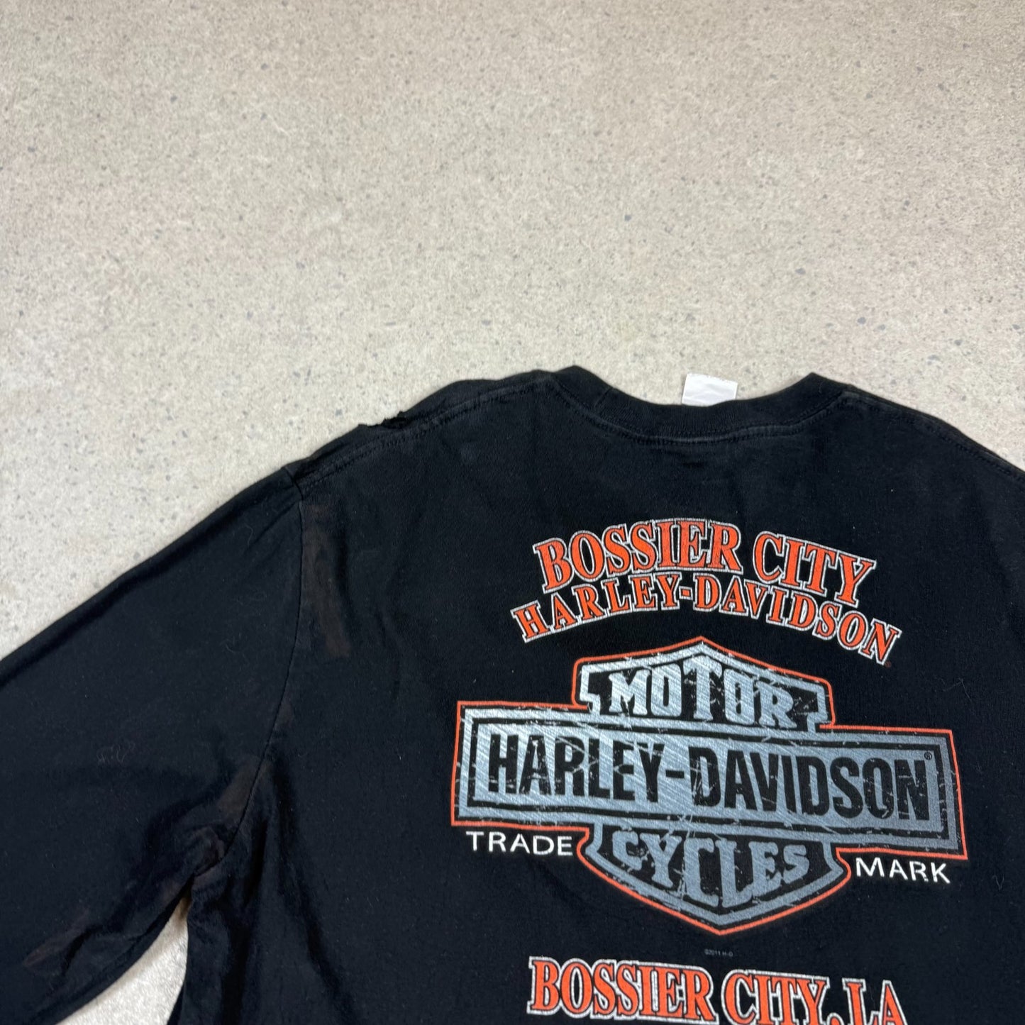 Hardly Davidson Long Sleeve Large Black Bossier City LA