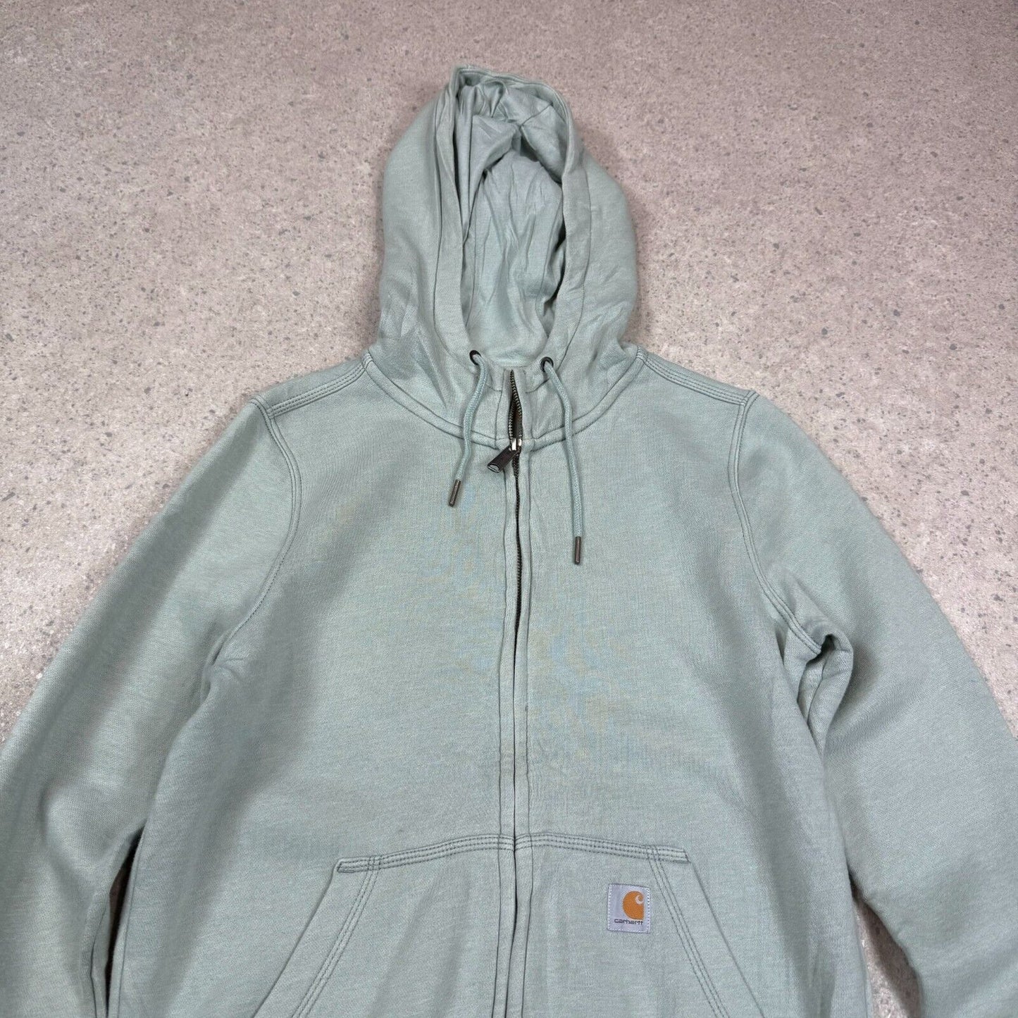 Carhartt Hoodie Mint Green Small Hooded Full Zip Pocket