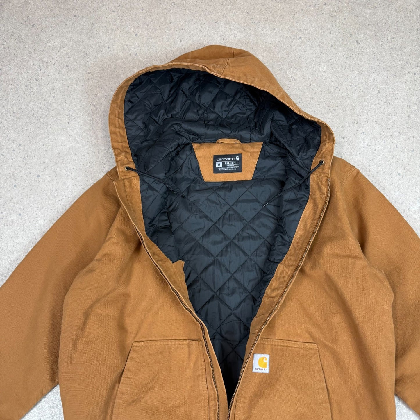 Carhartt Active Jacket Medium Loose Fit Tan Colourway
