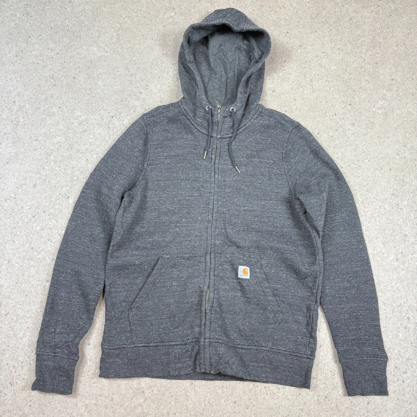 Carhartt Hoodie Full Zip Small Mens Charcoal Grey