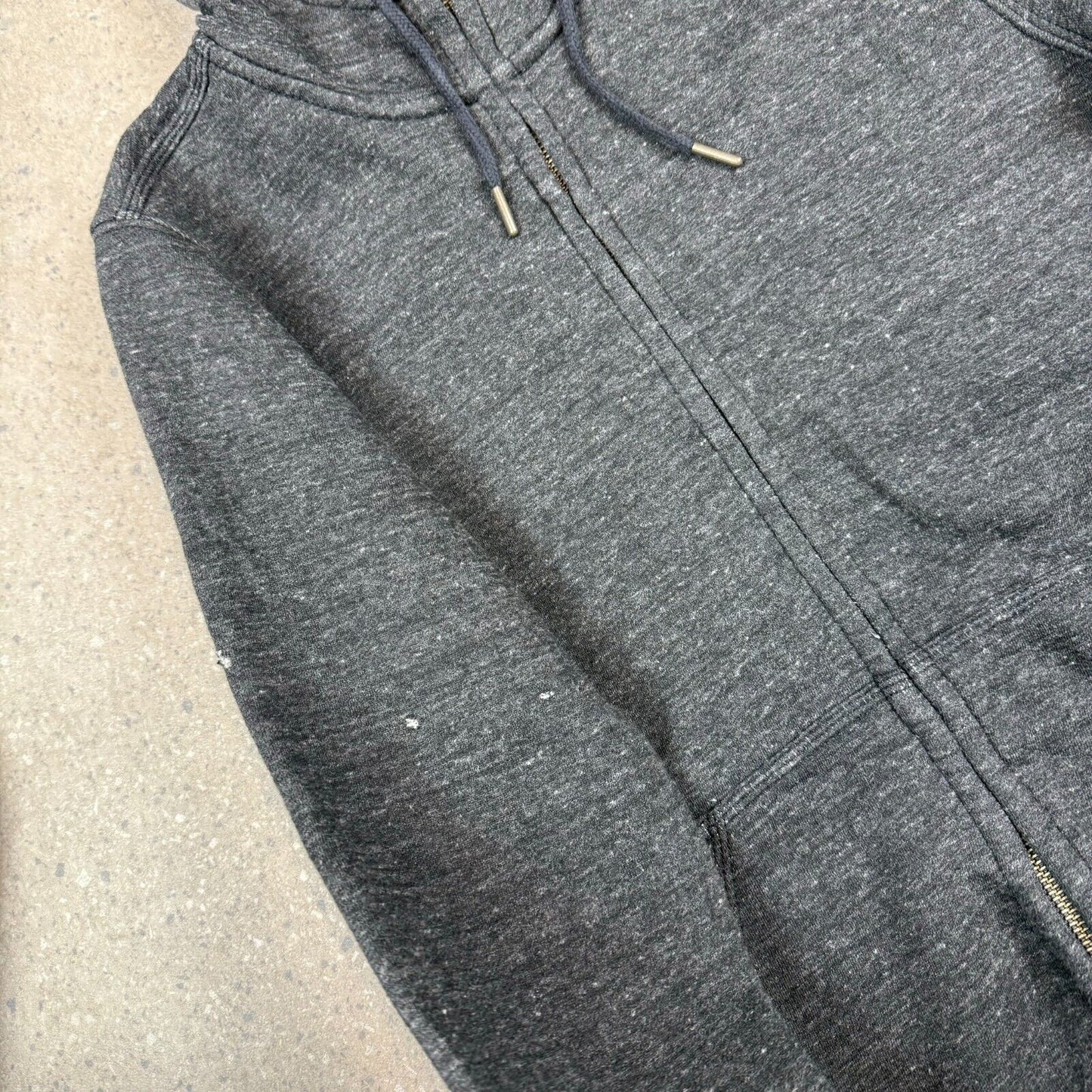 Carhartt Hoodie Full Zip Small Mens Charcoal Grey