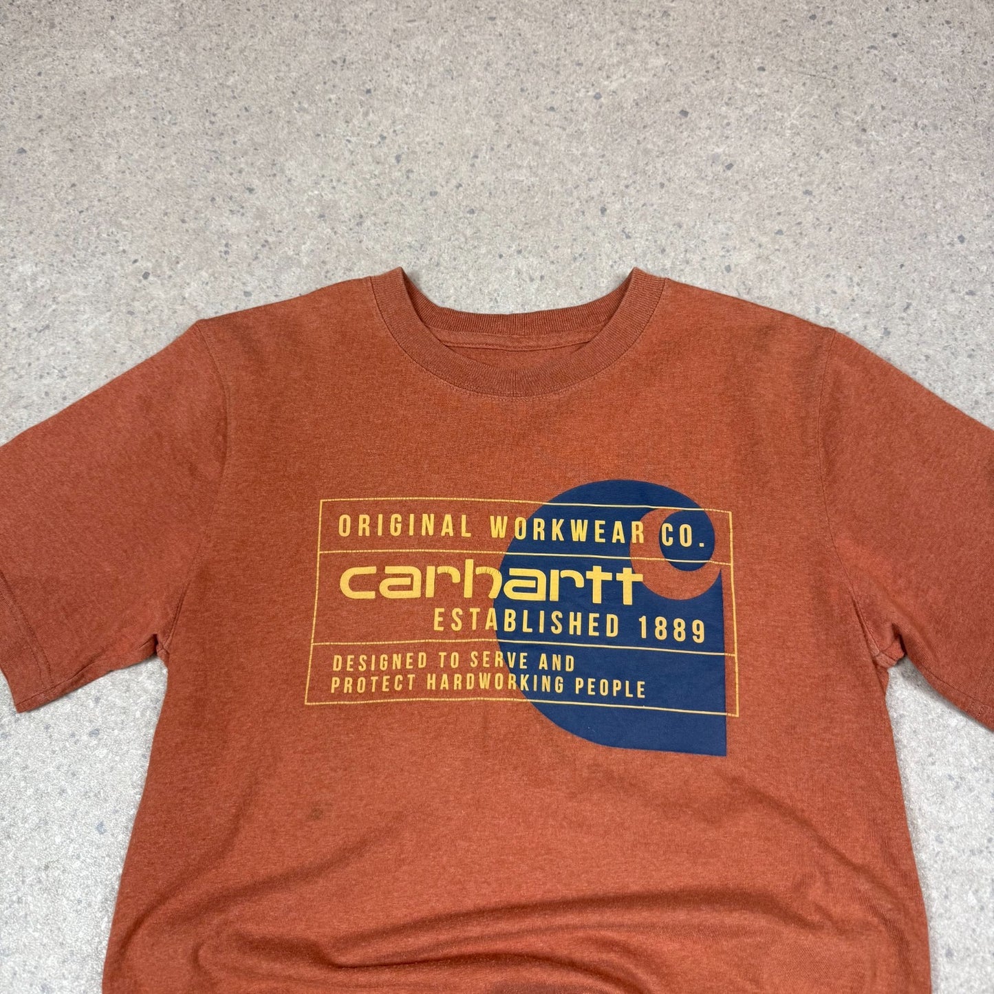 Carhartt T Shirt Small Orange Colourway