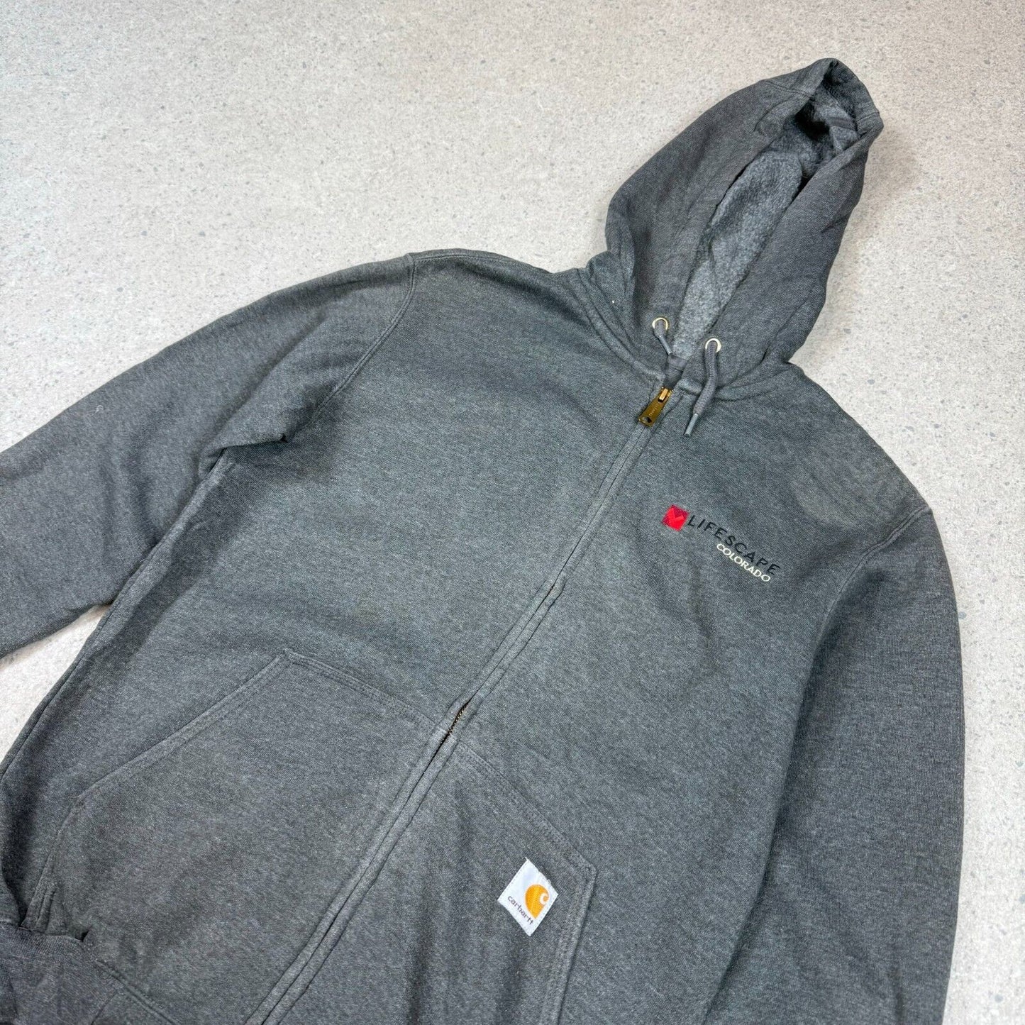 Carhartt Full Zip Hoodie Medium Grey
