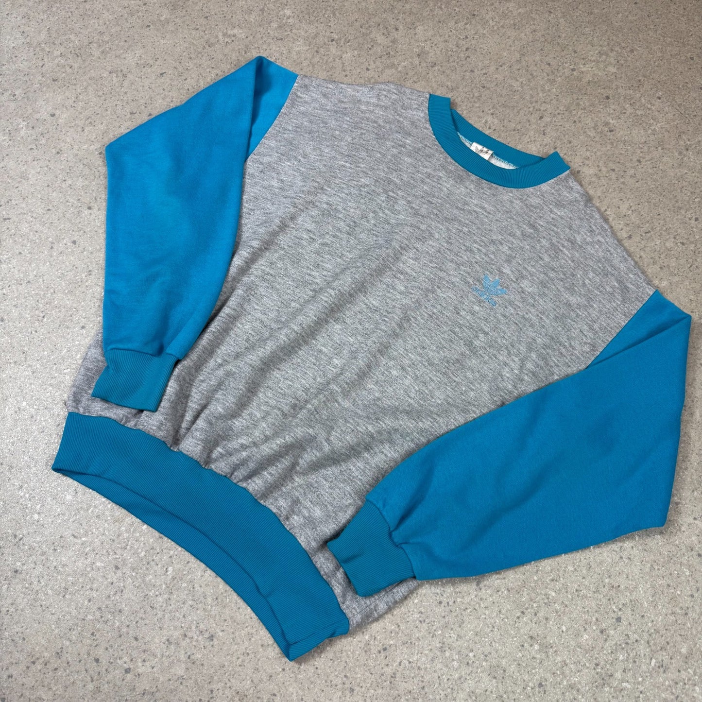 Adidas Sweatshirt M / L 80 90s Grey Blue