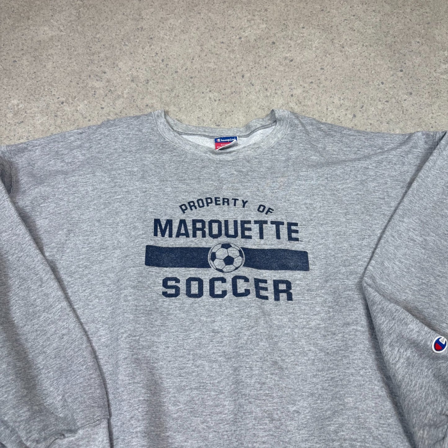 Champion Sweatshirt XXL Grey Colourway Embroidered Logo Boxy Fit
