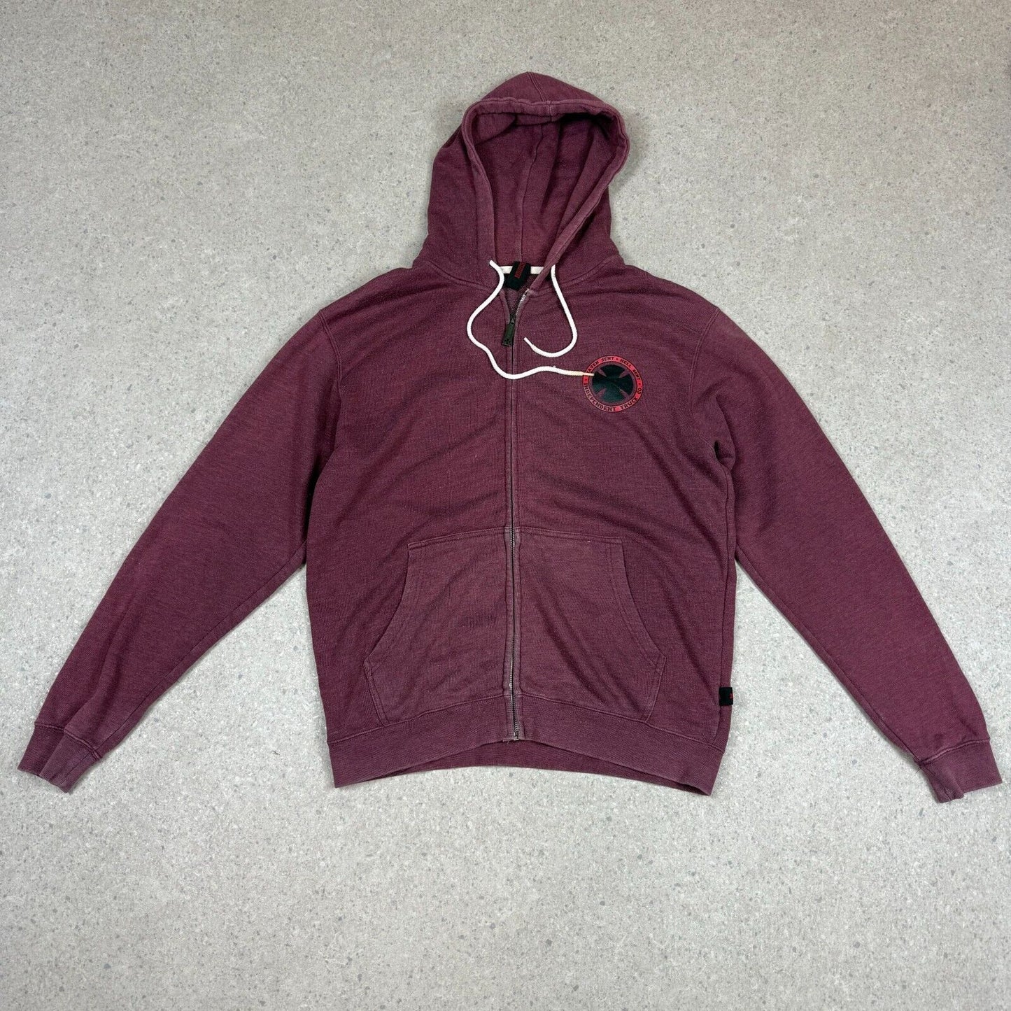 Independent Hoodie Large Burgundy Colourway Big Logo Vintage Skatewear