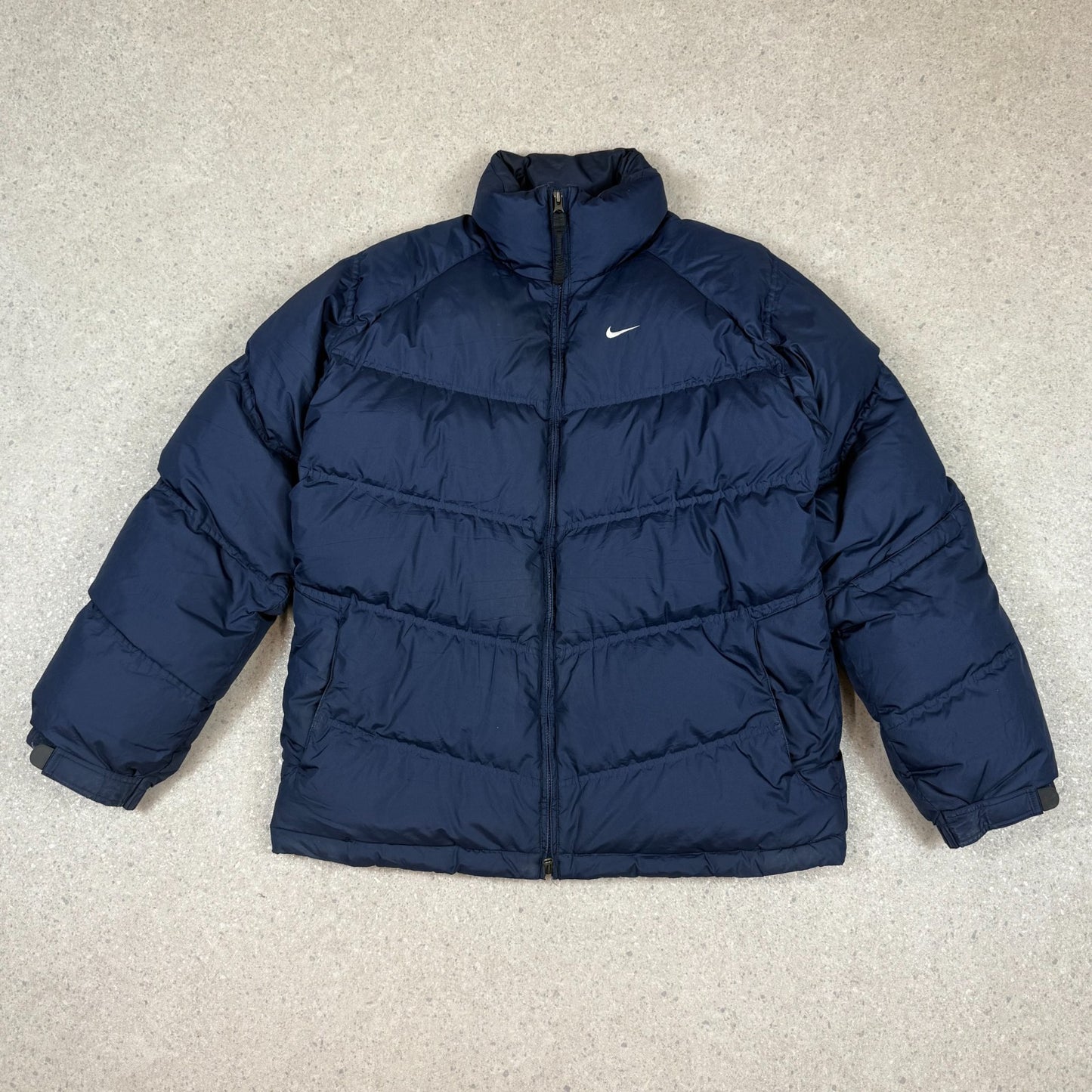 Nike Puffer Jacket Large Navy Colourway Silver Tag