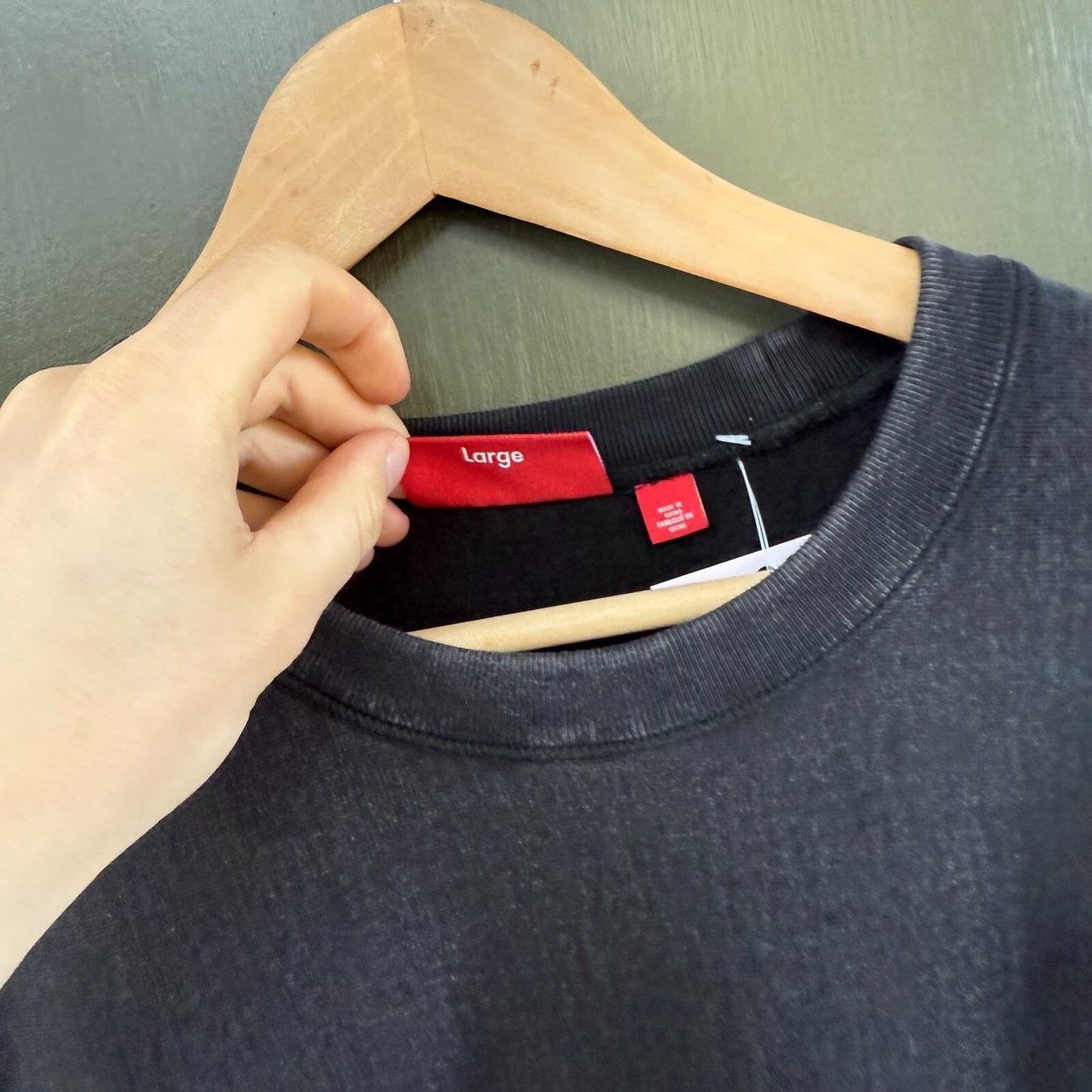 Supreme Box Logo Sweatshirt Black Large Long Sleeve
