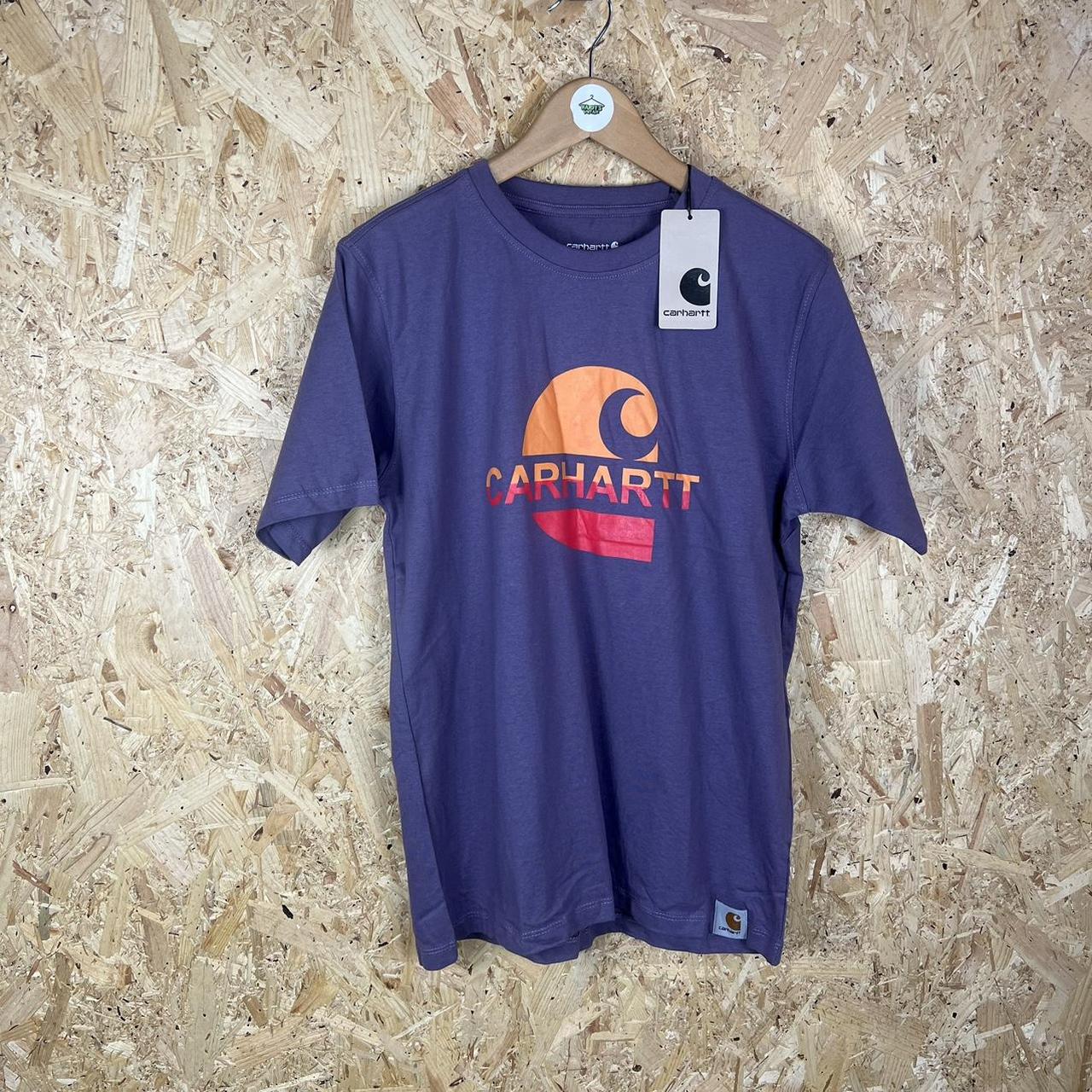Carhartt purple big logo t shirt S-2XL available