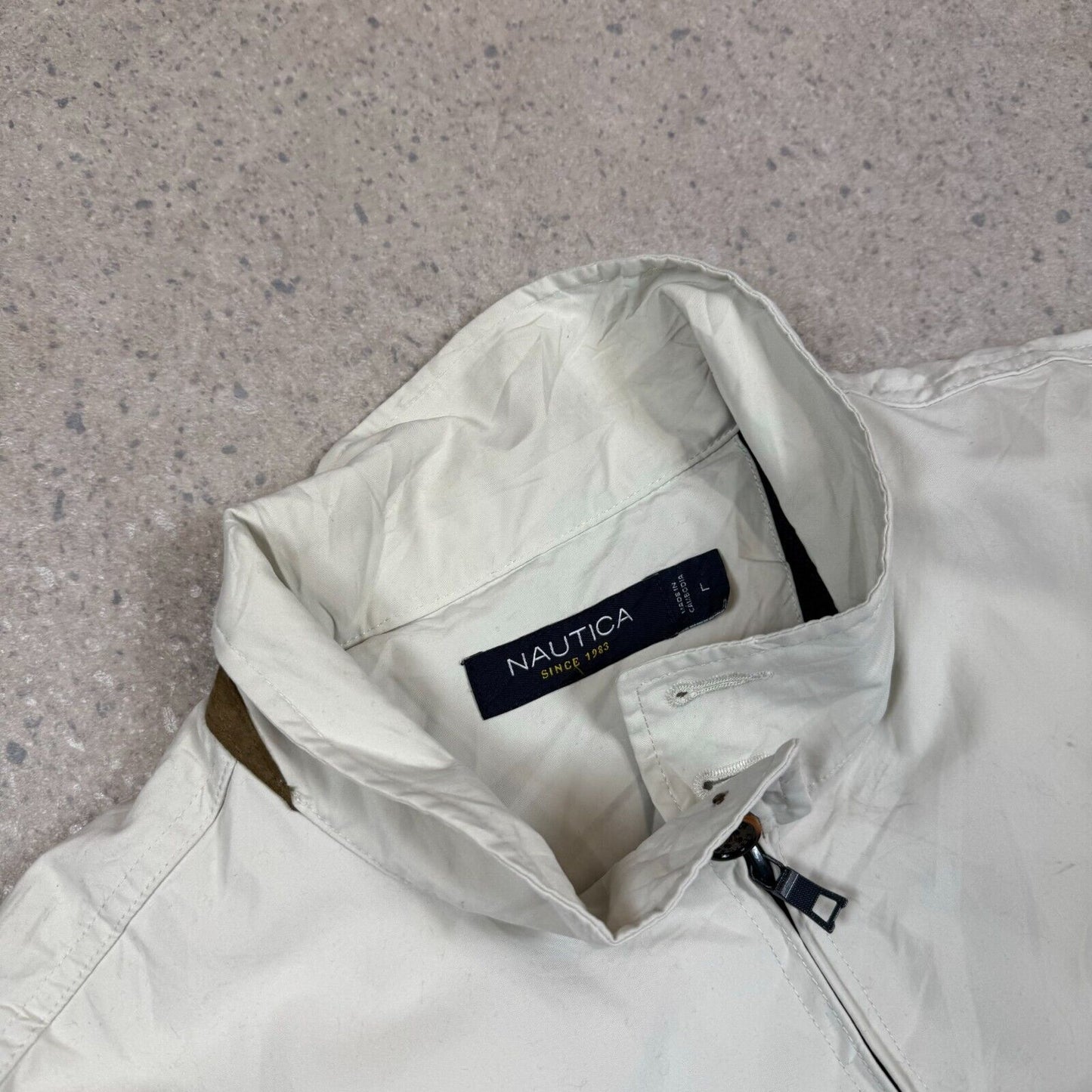 Nautica Harrington Jacket Large Cream Colourway