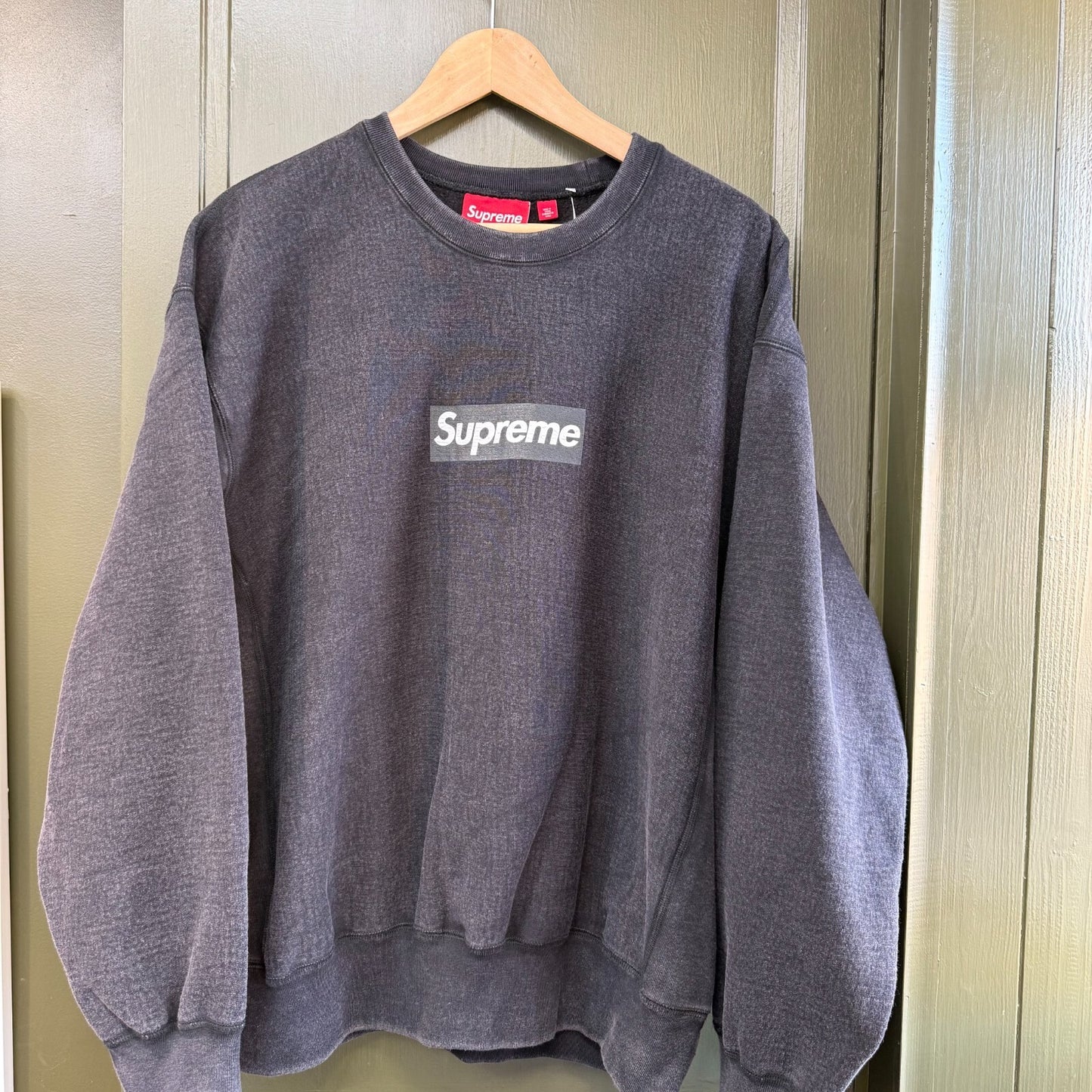Supreme Box Logo Sweatshirt Black Large Long Sleeve