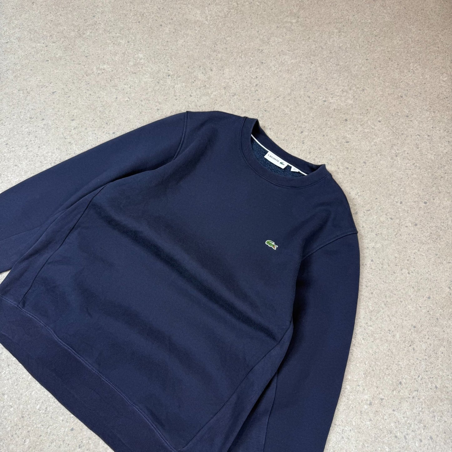 Lacoste Sweatshirt Large Navy Colourway Embroidered Logo Long Sleeve