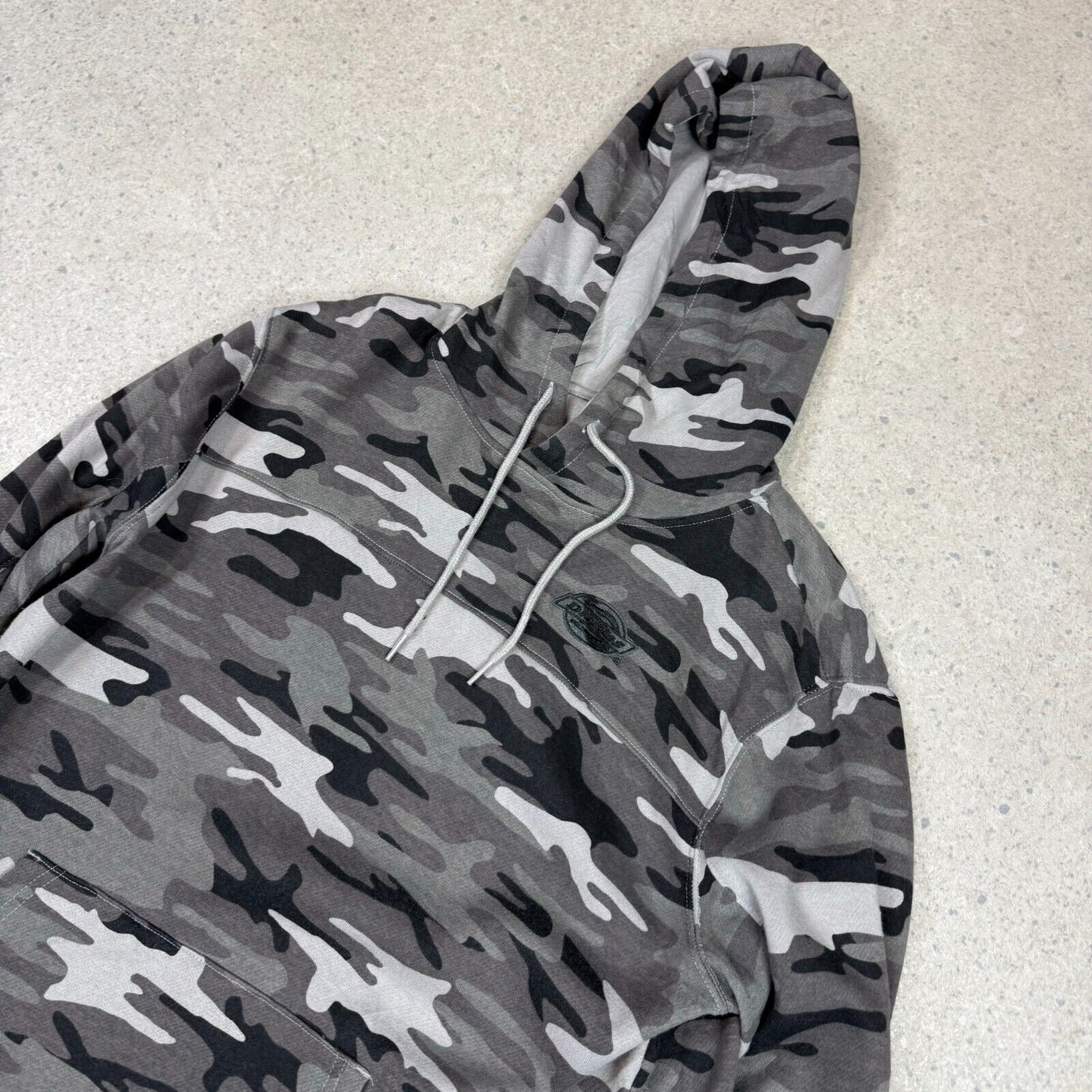Dickies Snow Camo Hoodie Medium Grey Black