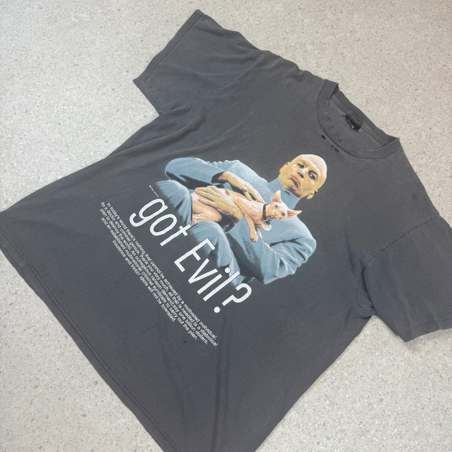 Dr Evil Austin Powers Vintage T Shirt XL 1999 Very Rare Vintage Made in USA