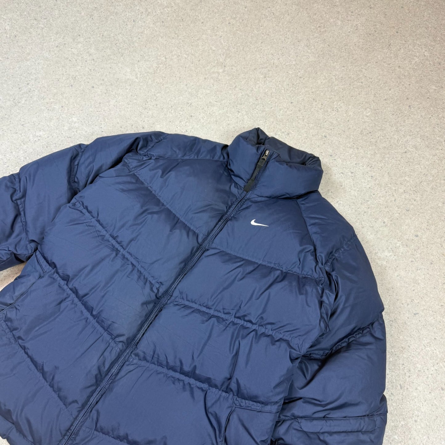 Nike Puffer Jacket Large Navy Colourway Silver Tag