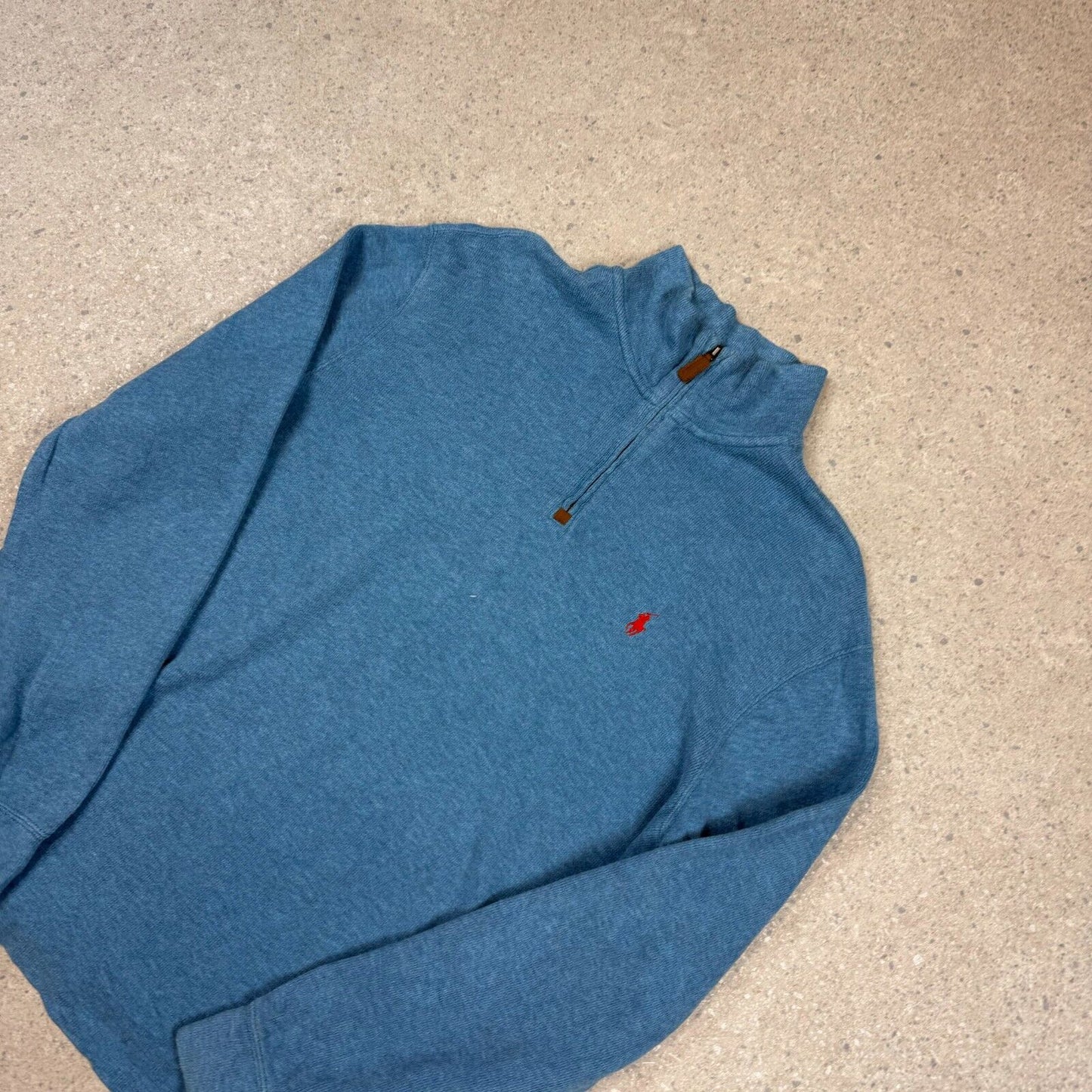 Polo Ralph Lauren 1/4 Zip XL Sweater Light Blue