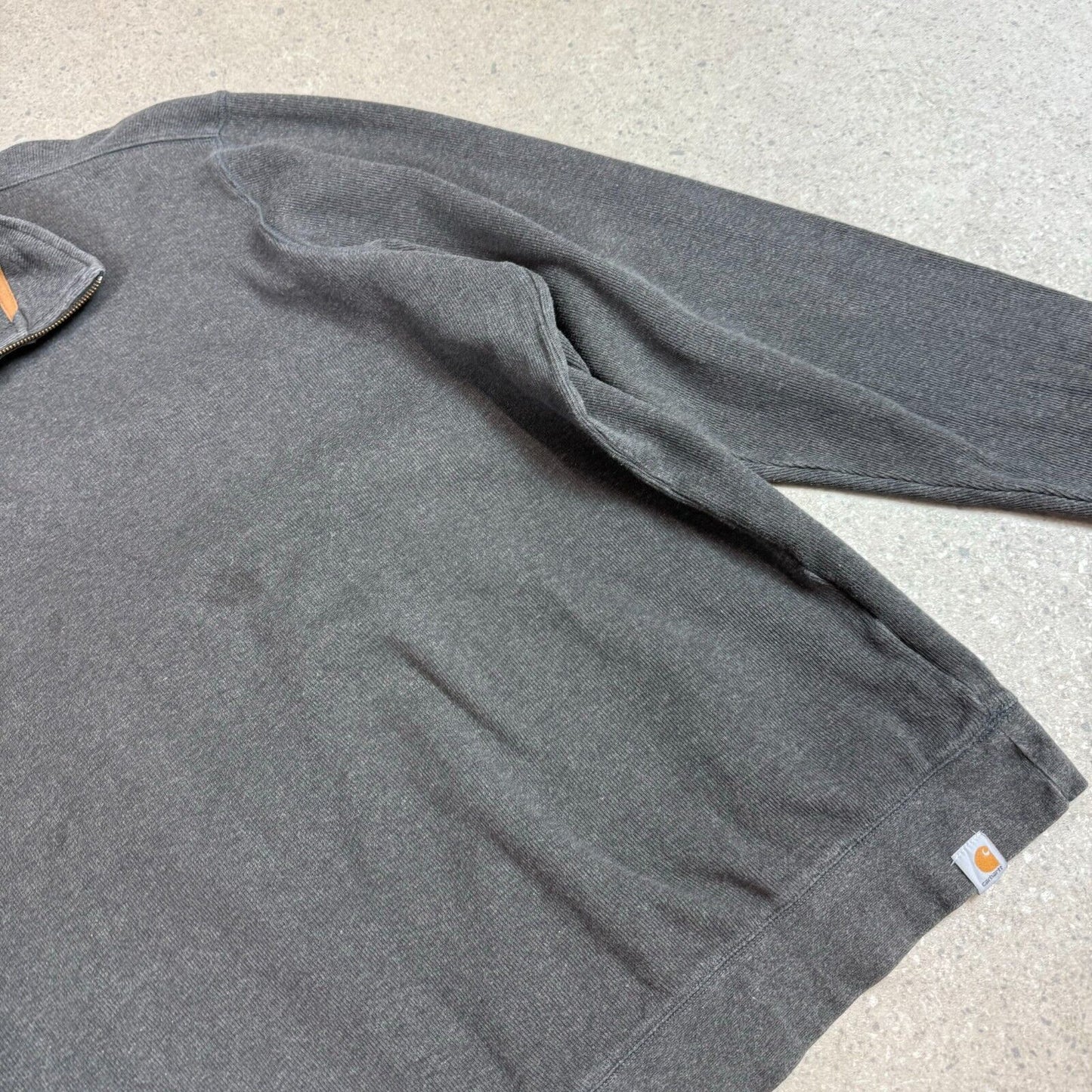 Carhartt 1/4 Zip Jumper 3XL Grey Colourway Logo Long Sleeve
