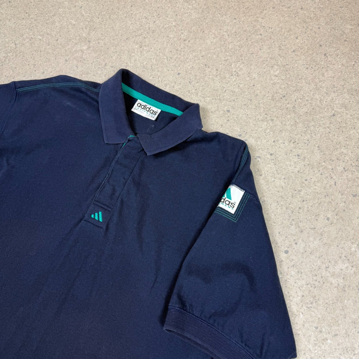 Adidas Equipment Polo L / XL Navy Colourway Embroidered Logo