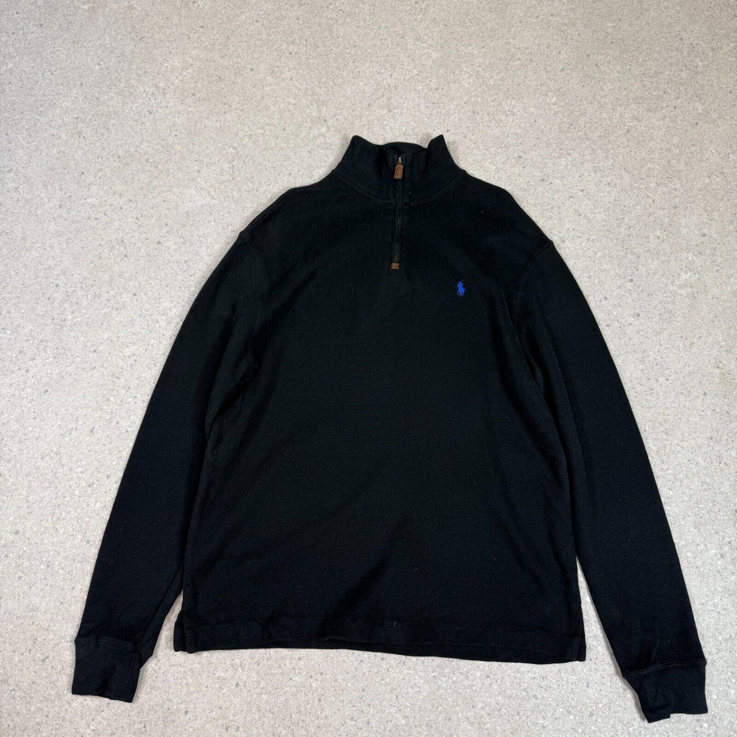 Ralph Lauren 1/4 Zip Jumper Medium Black
