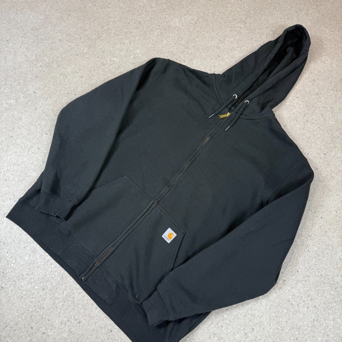 Carhartt Zip Up Hoodie XL Loose Fit Black Colourway Hooded