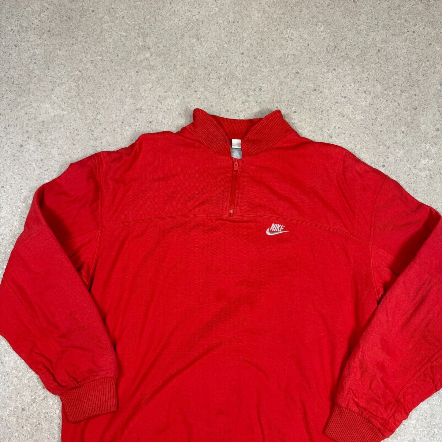 Vintage 80s Nike 1/4 Zip Sweatshirt M/L Red