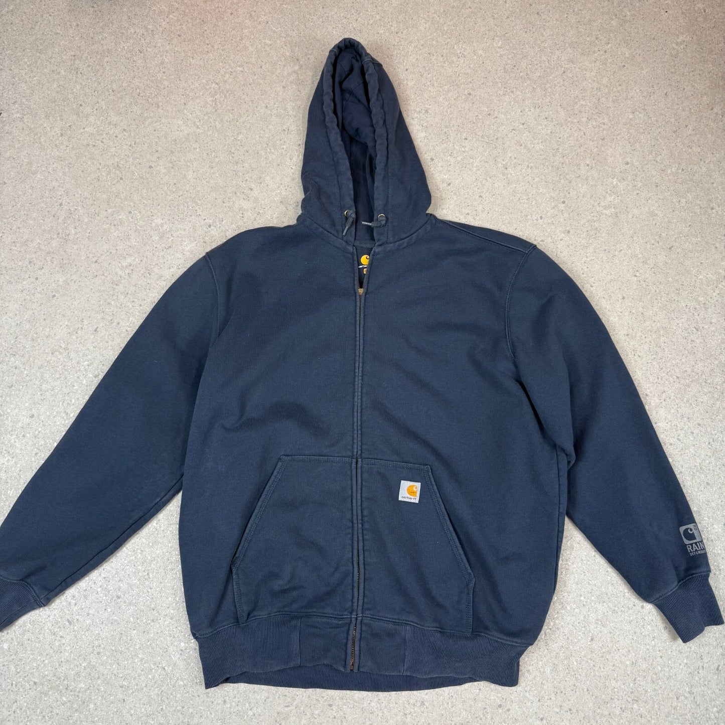 Carhartt Rain Defender Hoodie XL Navy Colourway Heavyweight Hooded Full Zip