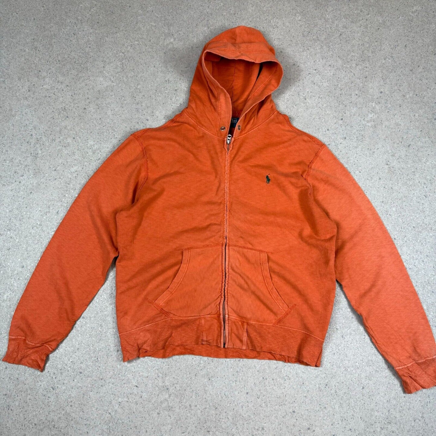 Ralph Lauren Hoodie XL Orange Zip Up
