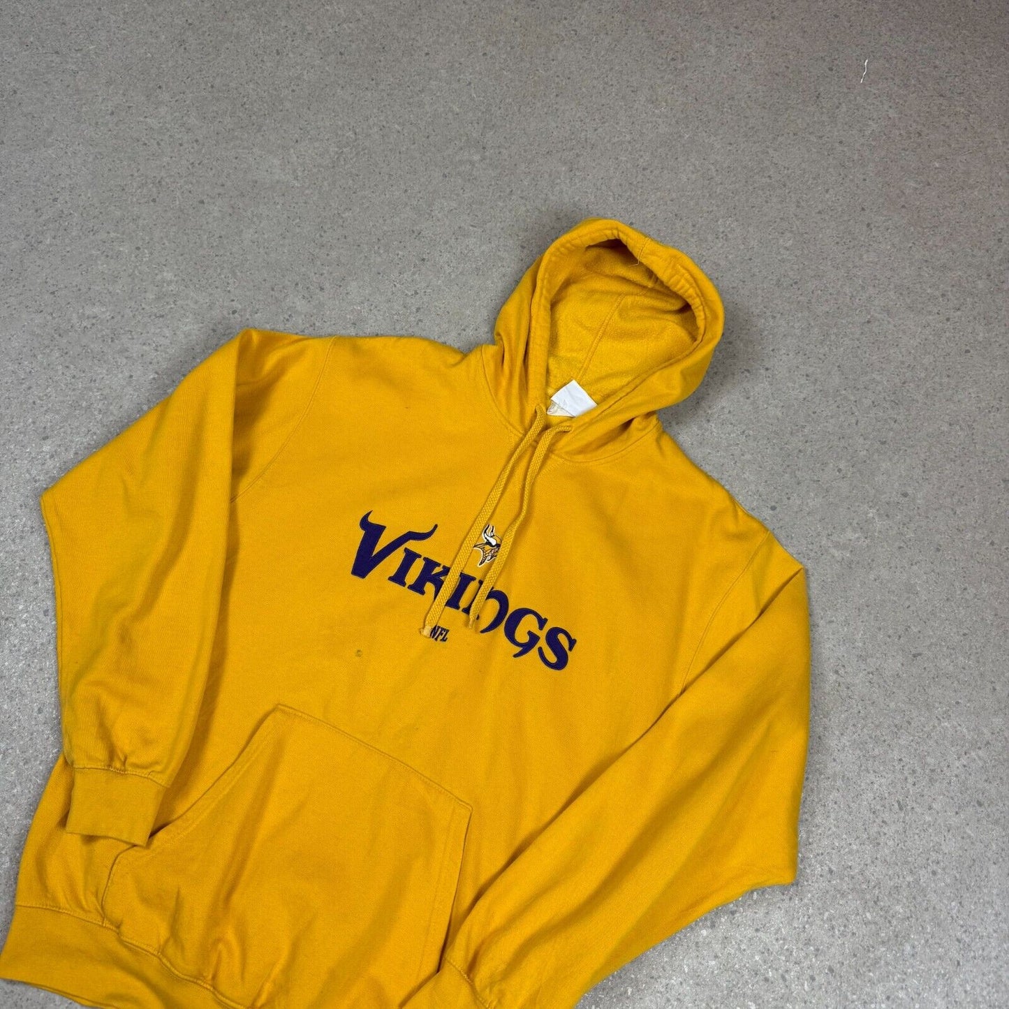 NFL Vikings Hoodie Large Yellow Colourway