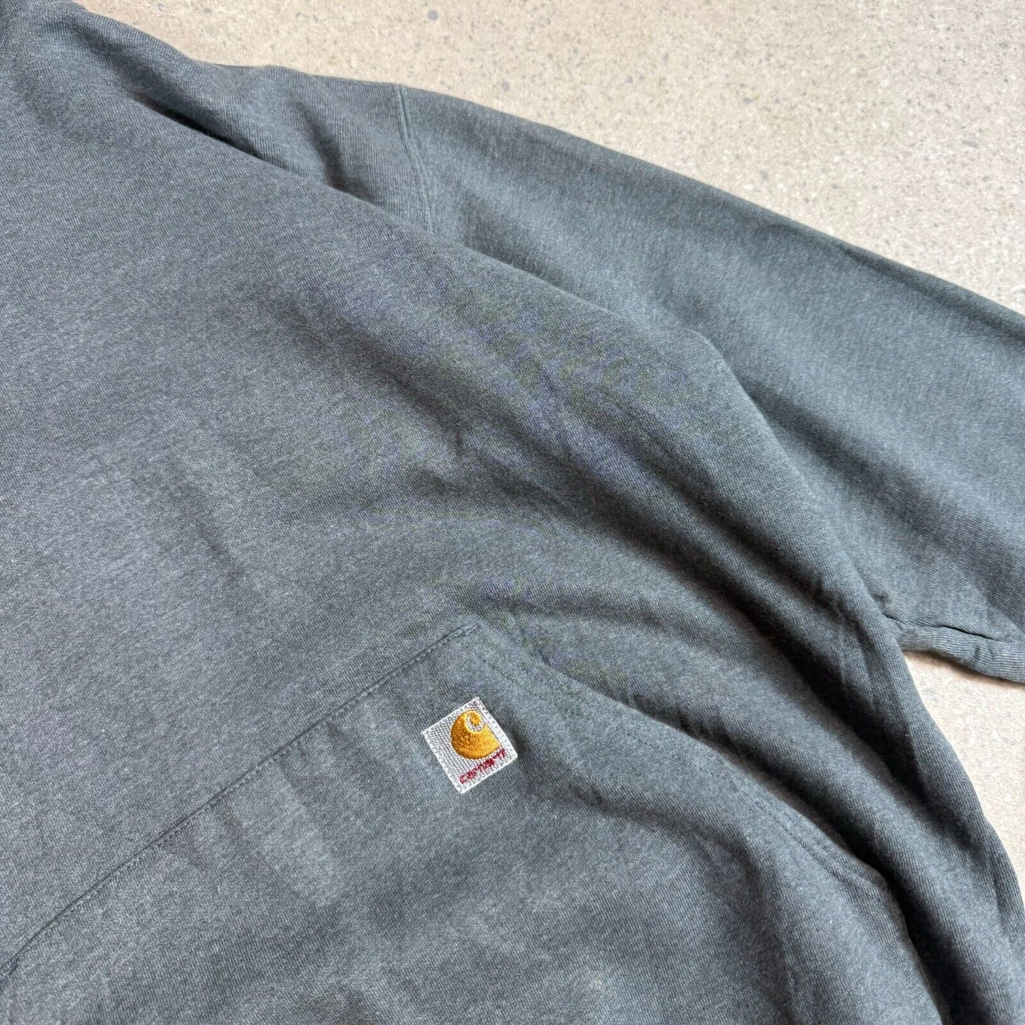 Carhartt Hoodie Grey Large Vintage