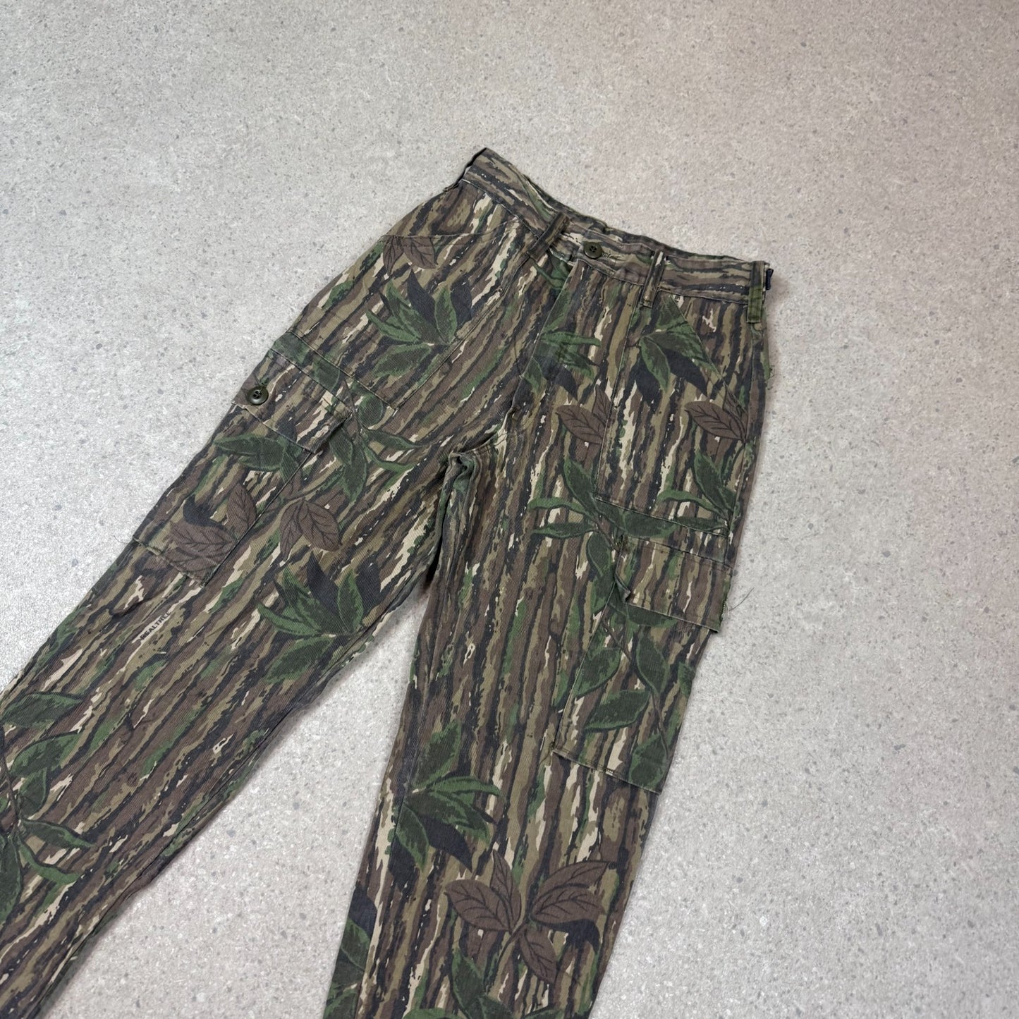 Tree Camo Cargos 28x30 Relaxed Fit