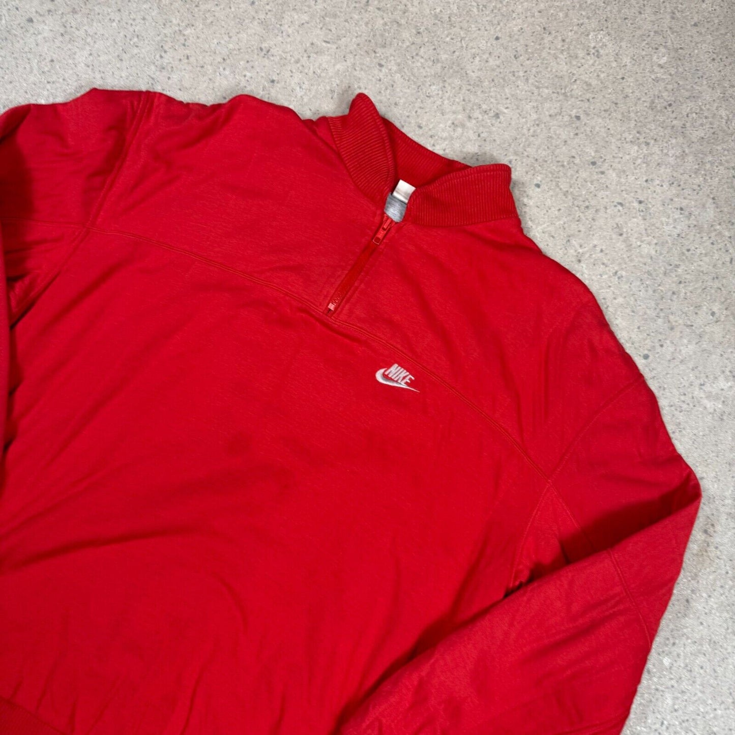 Vintage 80s Nike 1/4 Zip Sweatshirt M/L Red
