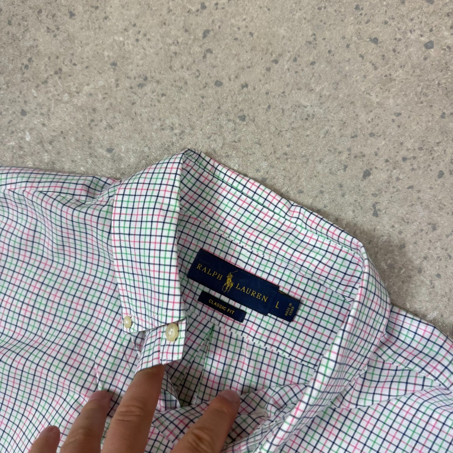 Ralph Lauren Shirt Large White Multicoloured