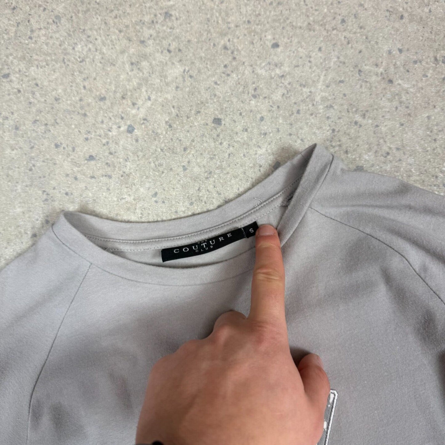The Couture Club Long Sleeve Small Grey Colourway