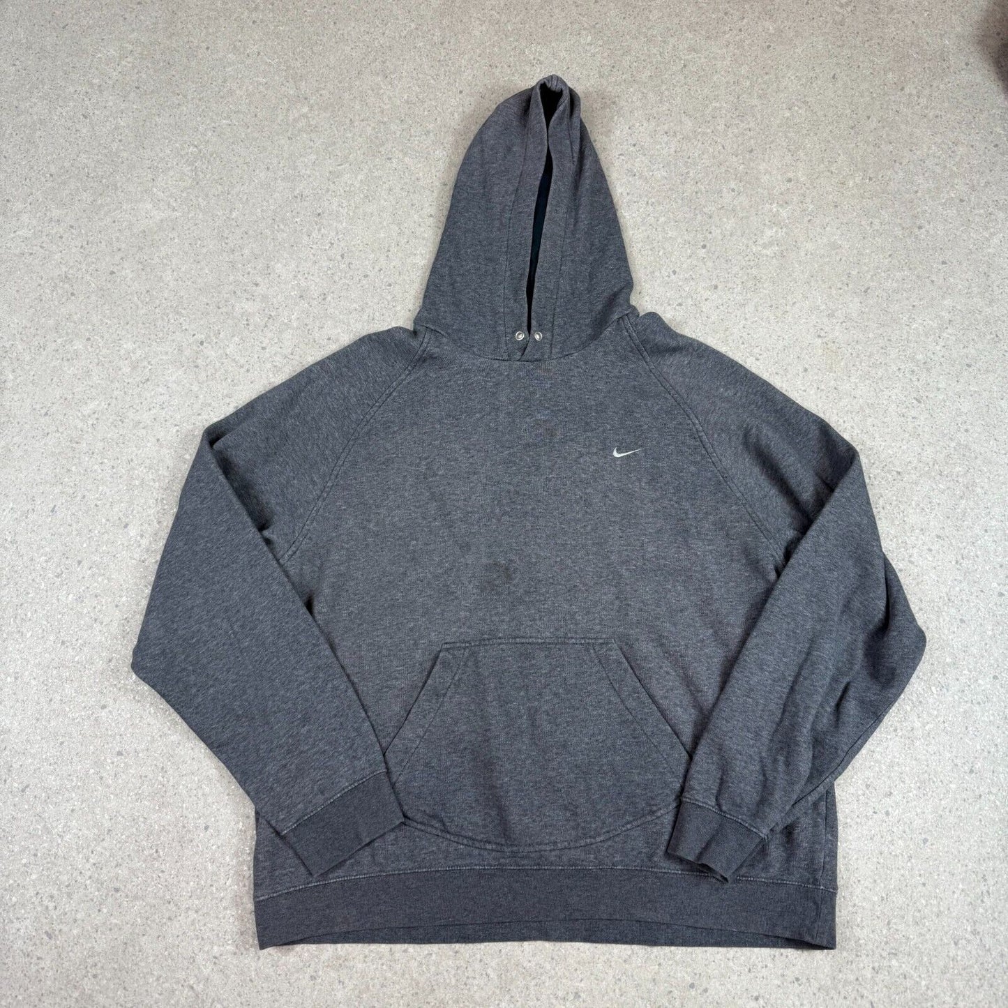 Nike Hoodie XL Grey Small Swoosh Silver tag